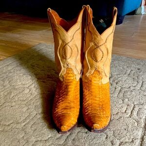 Dan Post Python skin mens boots sz 12.